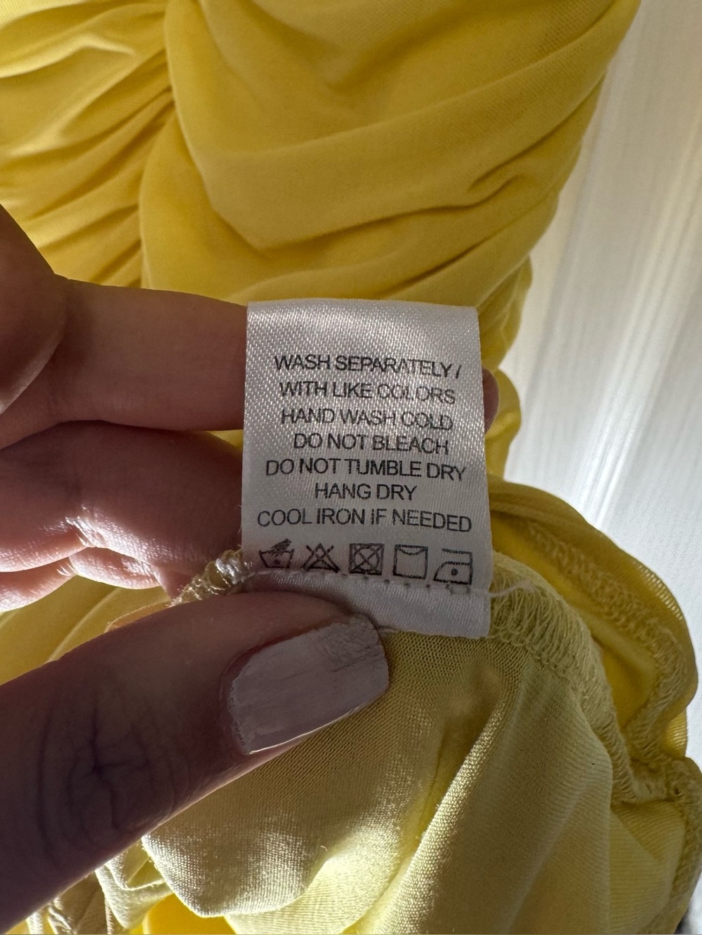 Majorelle Gentille Lemon Yellow off-the-shoulder Ruched Mini Dress Women’s XS - Picture 11 of 16